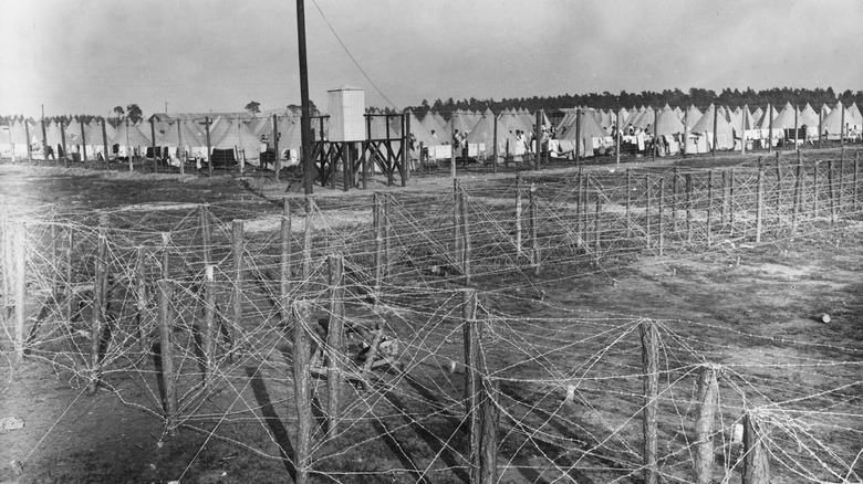 a concentration camp for German prisoners of war in Surrey