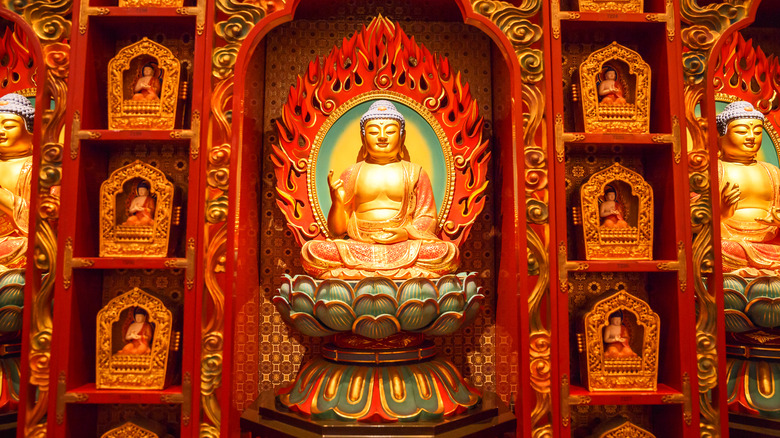 buddha statue in shrine