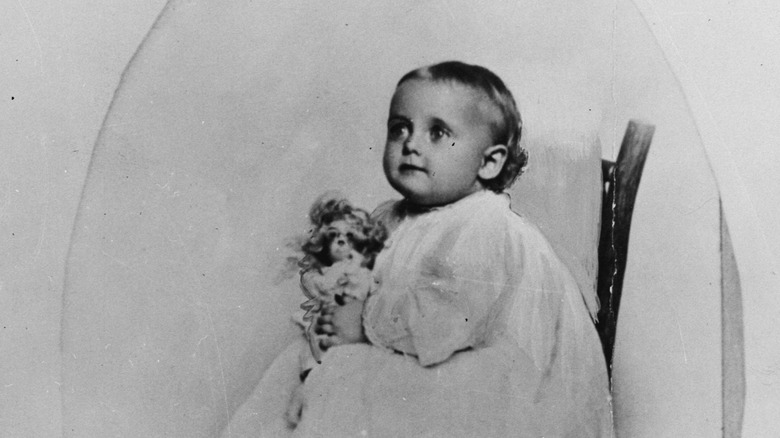 Carole Lombard as a baby, posing