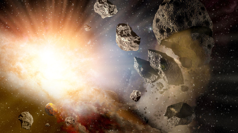 the big bang and asteroids