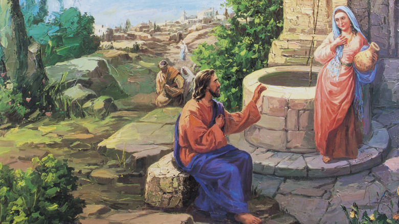 jesus and the samaritan woman at the well