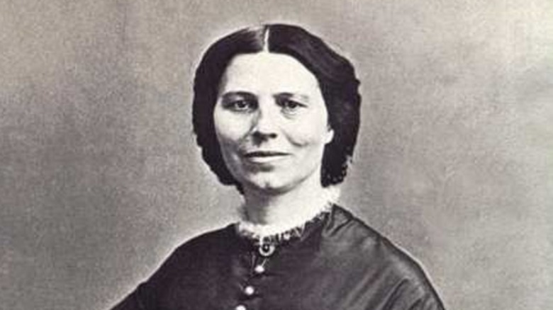 Cropped photo of Clara Barton c. 1865