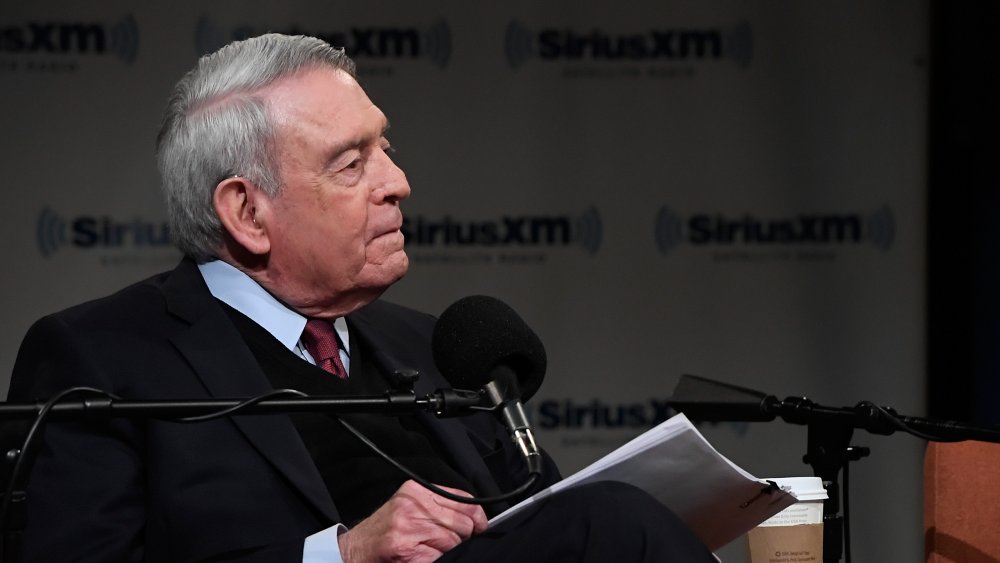 Dan Rather looking to the side