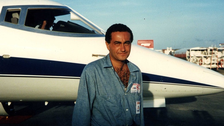 Dodi Fayed candid shot plane