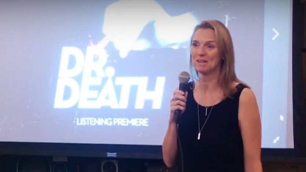 Laura Beil answering questions about Dr. Death