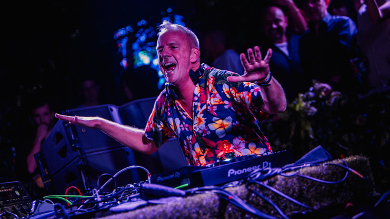 Fatboy Slim performing at an event