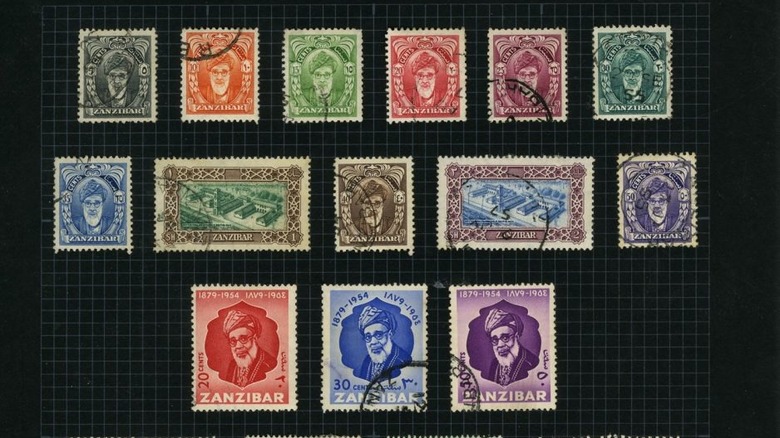 Mercury's stamp collection