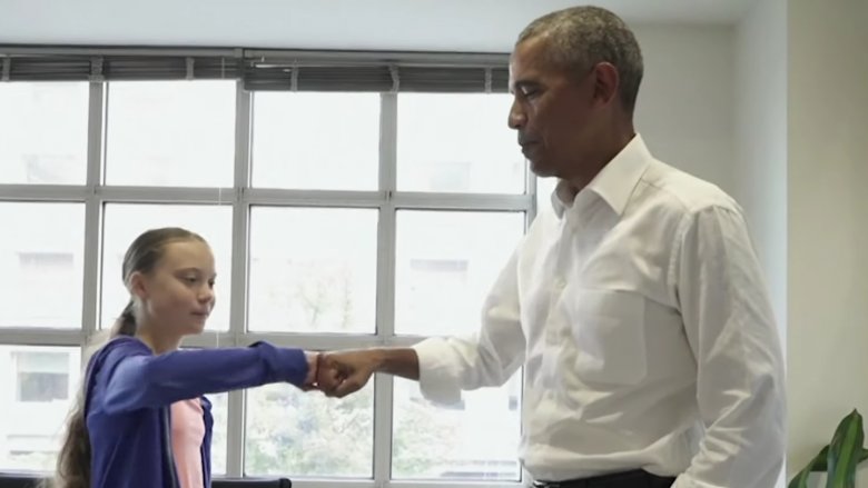 Greta Thunberg and Barack Obama