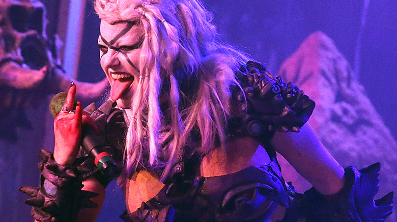 gwar singer with tongue out