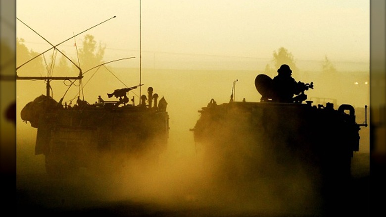 troops on the Israel Gaza border