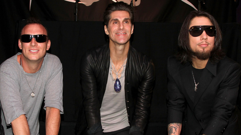 Stephen Perkins, Perry Farrell, and Dave Navarro of Jane's Addiction