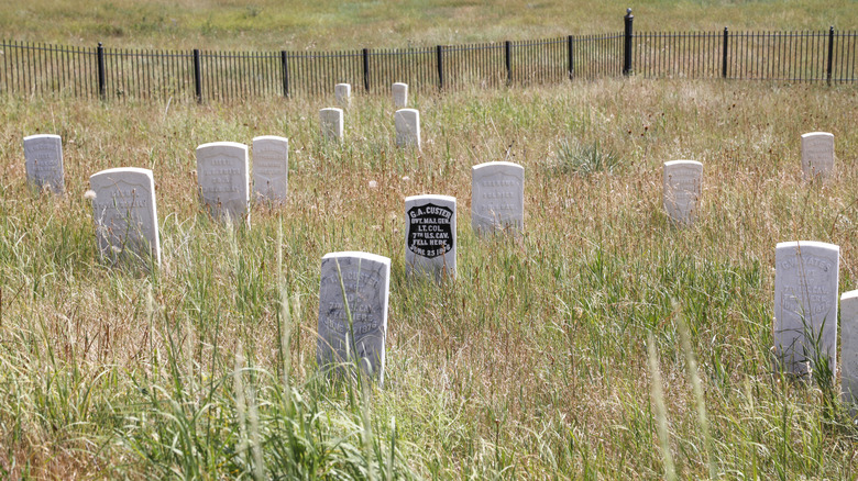 soldiers graves at the Little Bighorn