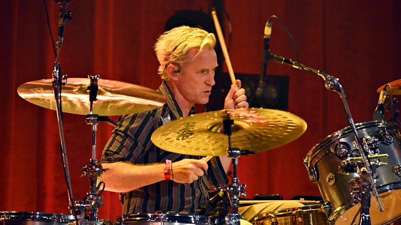 John Freese playing the drums