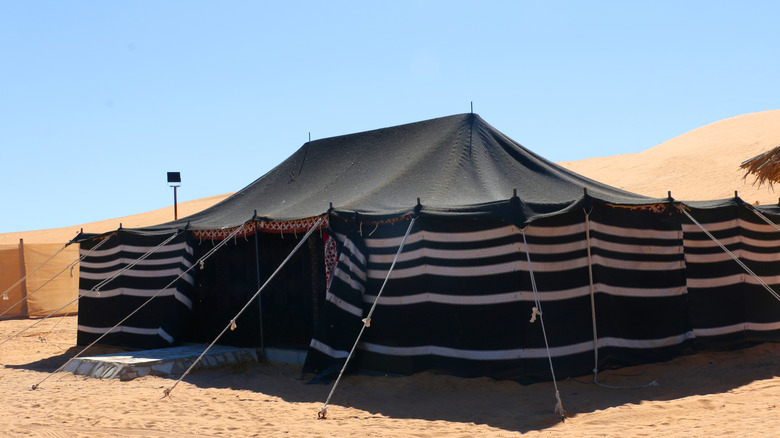 tents at Thumama desert of Saudi Arabia