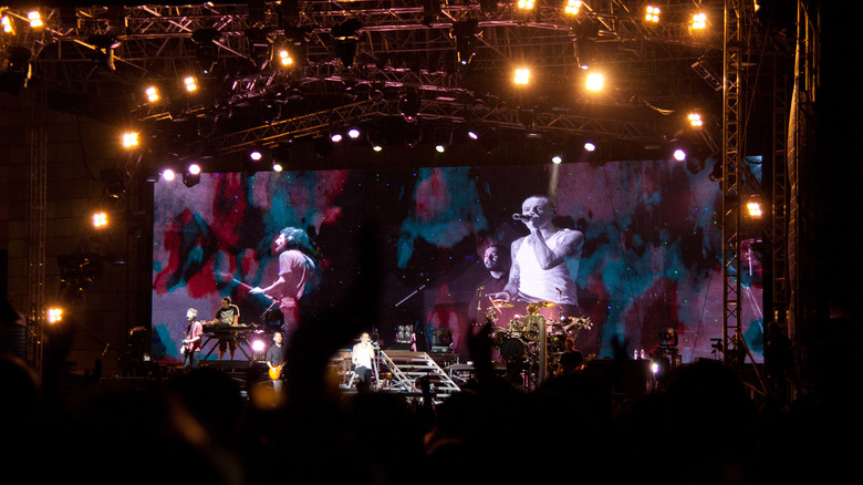 Linkin Park at a show in 2011