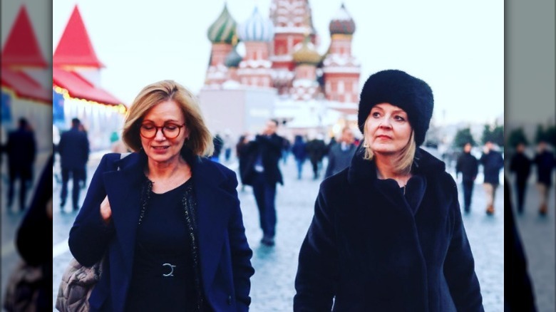 Image of Liz Truss in Moscow from Instagram