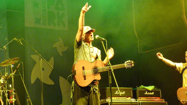 Manu Chao on stage during a concert