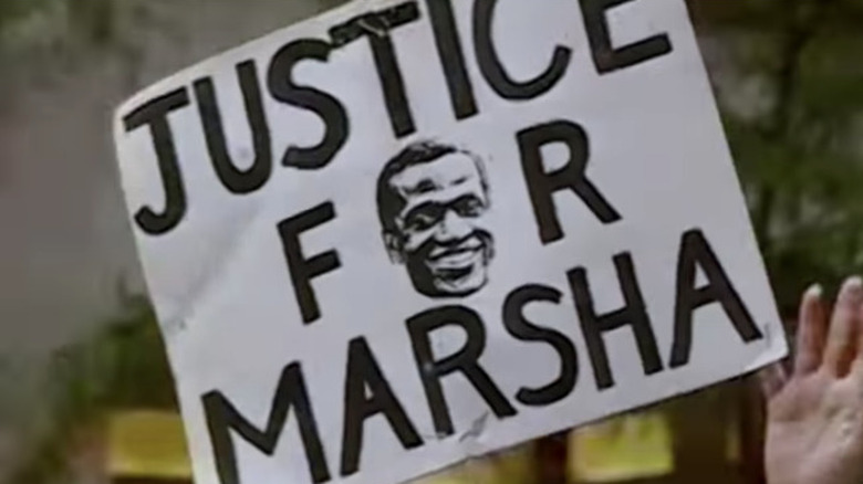 'Justice for Marsha' protest sign