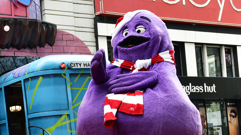 Grimace in the Macy's parade