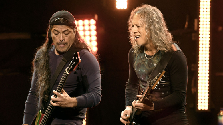 Robert Trujillo and Kirk Hammett