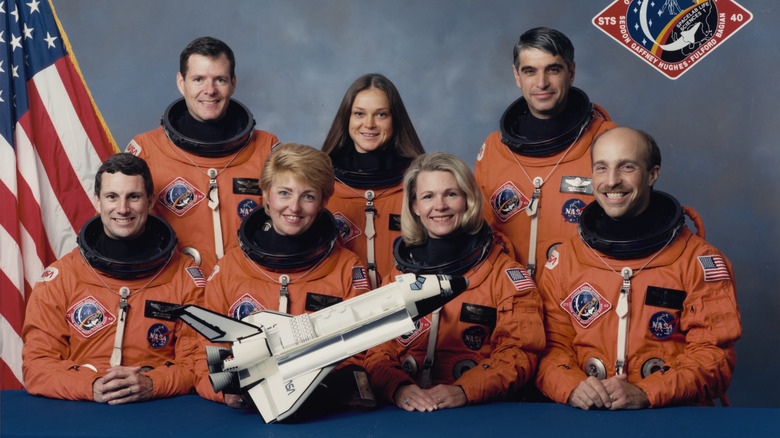 Rhea Seddon and the crew of mission STS-40