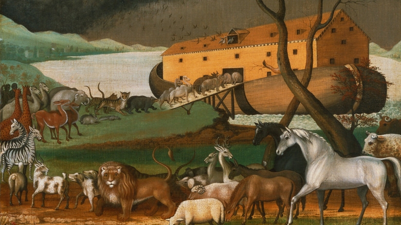 Animals entering Noah's Ark
