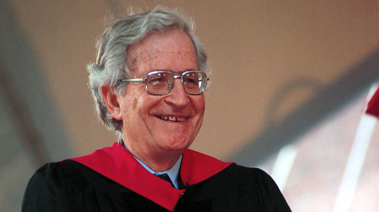Noam Chomsky receiving an honorary degree