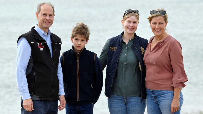 Prince Edward and his family 