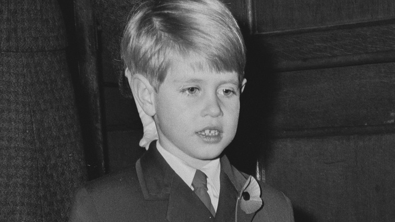 Young Prince Edward sports a poppy
