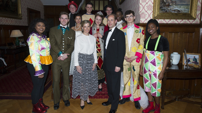 Prince Edward with National Youth Theatre