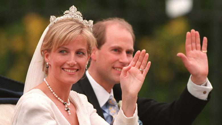 Sophie and Prince Edward at their wedding