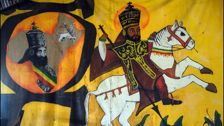 Painting of Emperor Haile Selassie