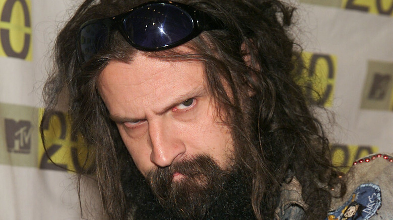Rob Zombie scowling
