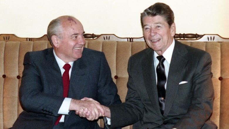 Reagan and Gorbachev in San Francisco