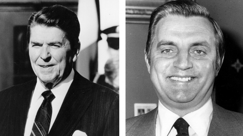 Reagan and his 1984 opponent Walter Mondale