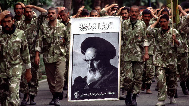 The funeral of Ayatollah Khomeini 