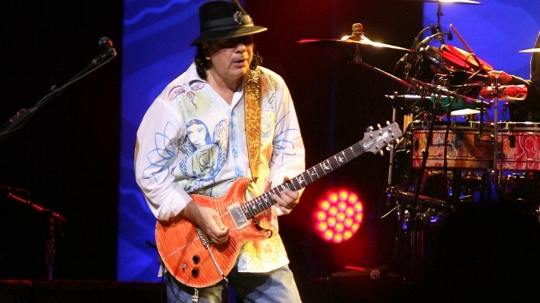 Carlos Santana playing live