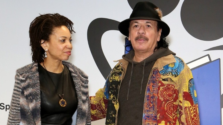 Carlos Santana and Cindy Blackman smiling