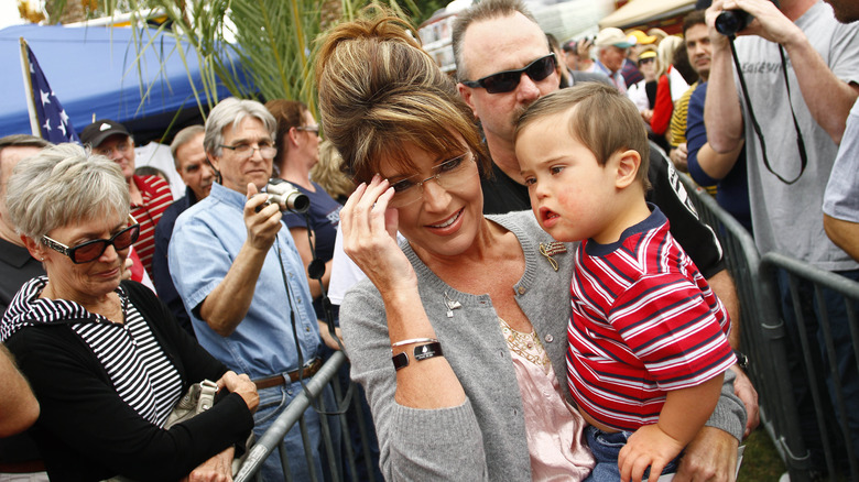 Sarah and Trig Palin