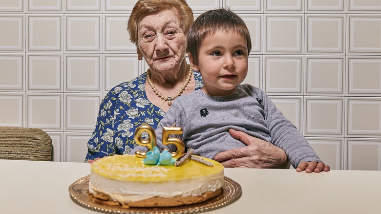 woman celebrates her 95th birthday