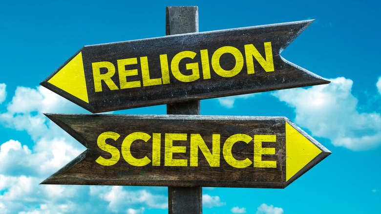 Religion - Science signpost
