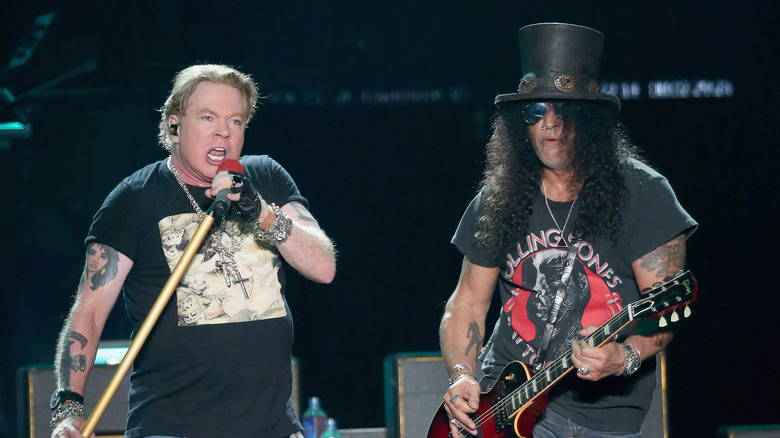 Axl Rose and Slash in 2019