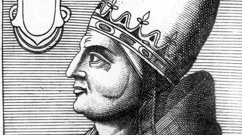 Pope Alexander III drawing