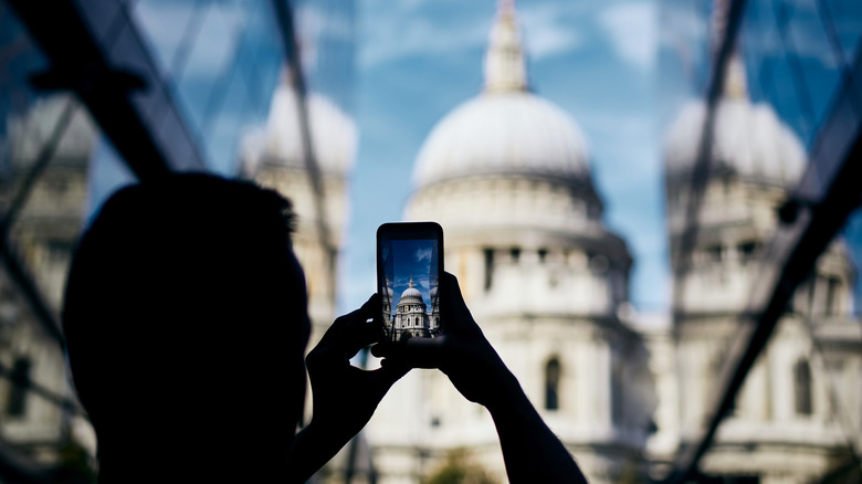 taking photo of st paul's cathedral