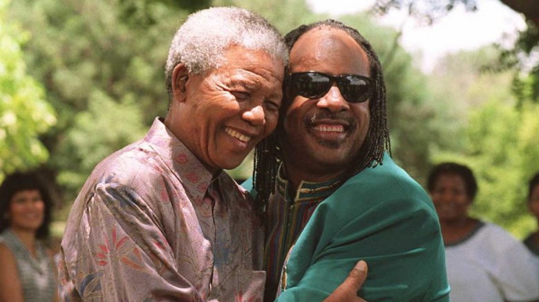 Stevie Wonder and Nelson Mandela
