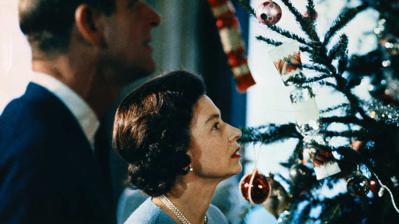 Queen Elizabeth and Prince Philip Christmas tree