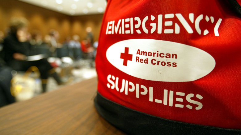 American Red Cross, emergency supplies bag