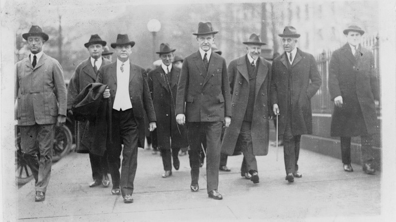 President Coolidge with members of the Fine Arts Commission