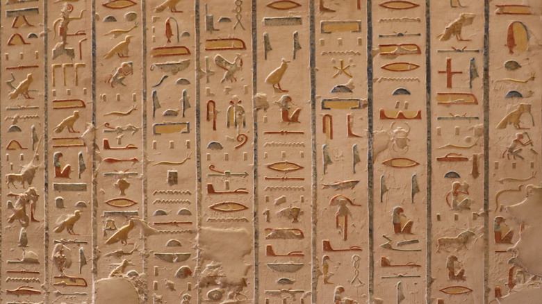 Hieroglyphics from Rameses IV's tomb