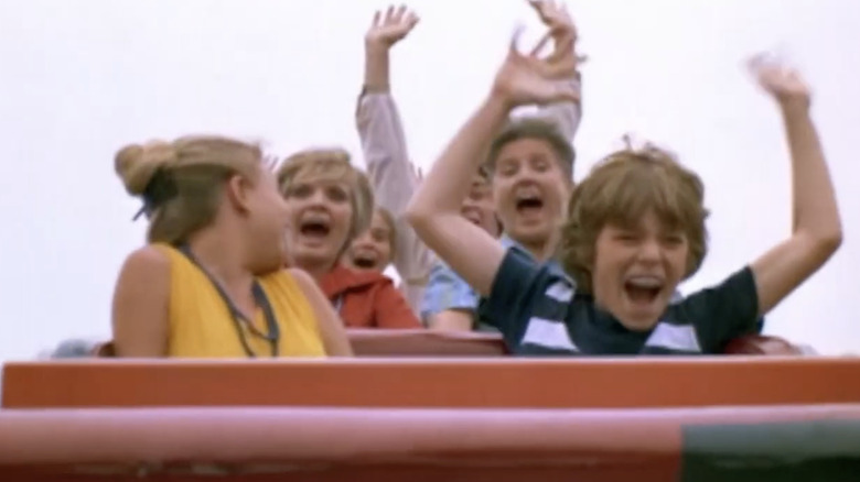 The Brady Bunch on a roller coaster at Kings Island